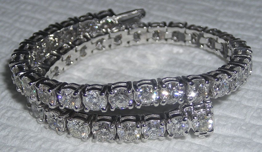 12 carat diamond tennis bracelet